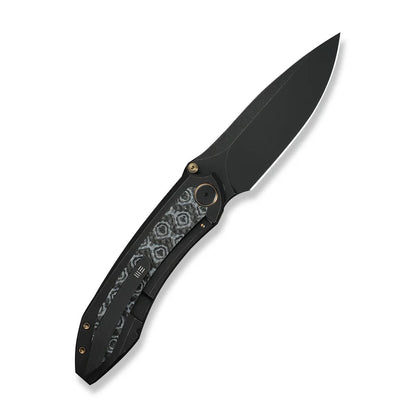 WEKNIFE Winsome Thumb Stud & Front Flipper Knife Titanium & G10 & Carbon Fiber Handle (3.74" M390 Blade) WE23092-1