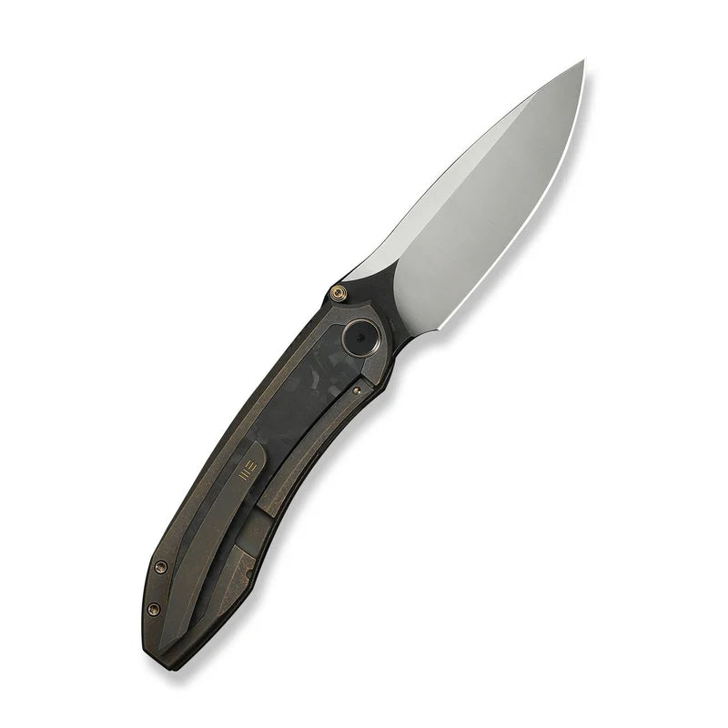 WEKNIFE Winsome Thumb Stud & Front Flipper Knife Titanium & Carbon Fiber Handle (3.74" M390 Blade) WE23092-3