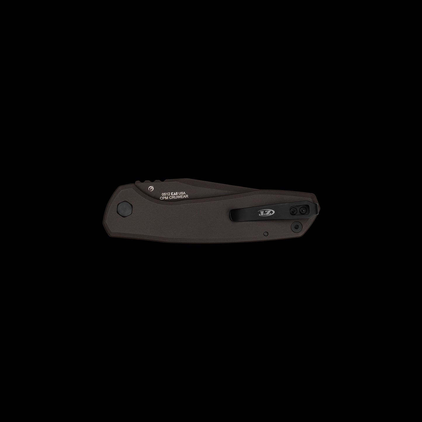 Natural canvas Micarta front handle on Zero Tolerance 0512