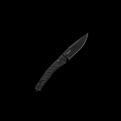 Black PVD CPM MagnaCut drop-point blade on Zero Tolerance 0556BLK